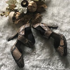 Nine West Snake Skin heels